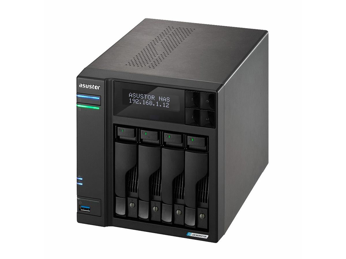 Asustor Lockerstor 4 G 2 As6704T 4 bahías NAS, cuatro núcleos a 2,0 GHz, doble