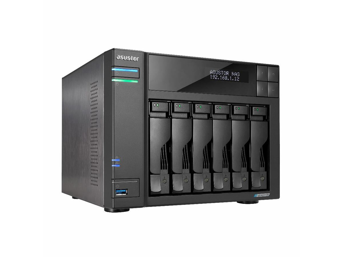 Asustor Lockerstor 6 G 2 As6706T 6 baies NAS, Quad-Core 2,0 GHz, double