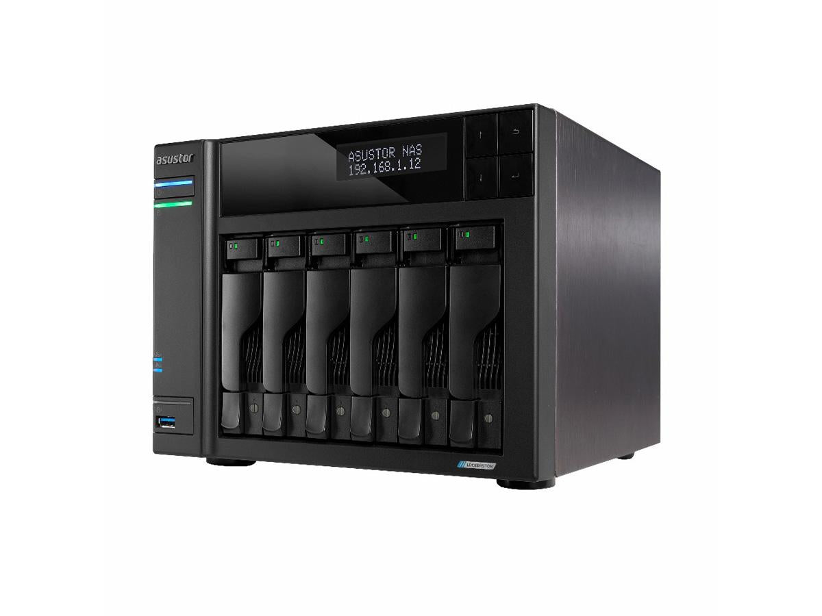 Asustor Lockerstor 6 G 2 As6706T 6 baies NAS, Quad-Core 2,0 GHz, double