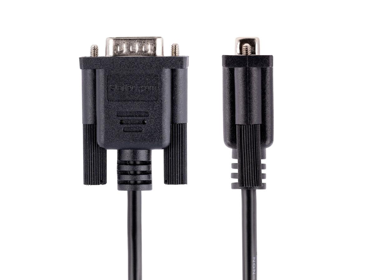 Cable de módem nulo serie RS232 de 3 m de Startech.Com, cable serie cruzado
