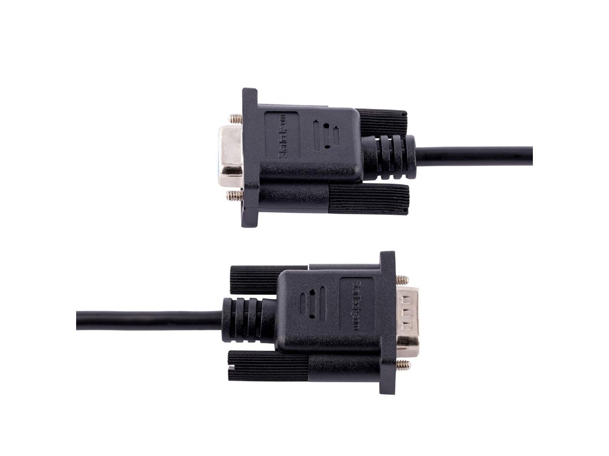Cable de módem nulo serie RS232 de 3 m de Startech.Com, cable serie cruzado