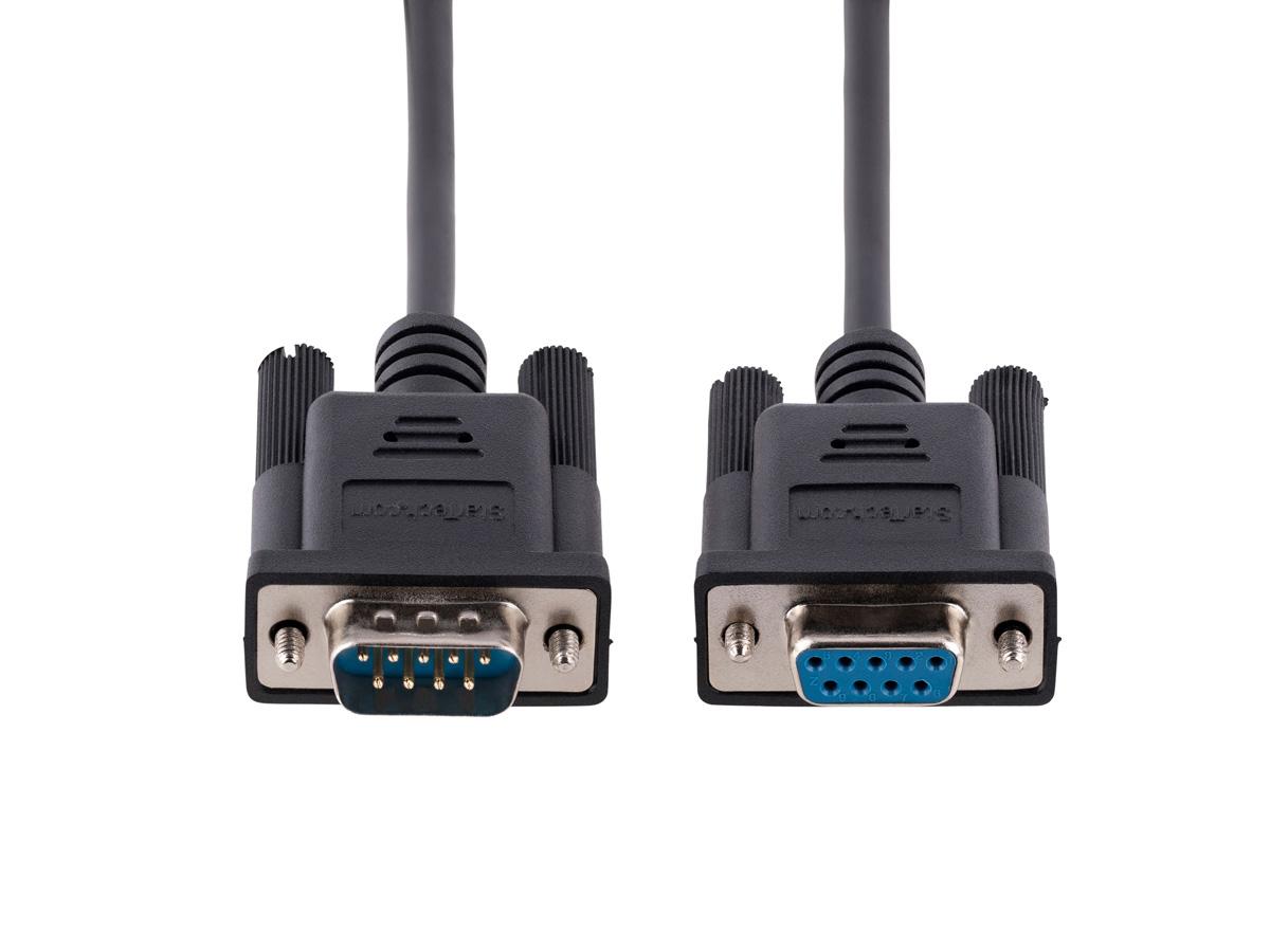 Cable de módem nulo serie RS232 de 3 m de Startech.Com, cable serie cruzado