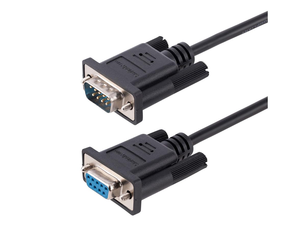 Cable de módem nulo serie RS232 de 3 m de Startech.Com, cable serie cruzado