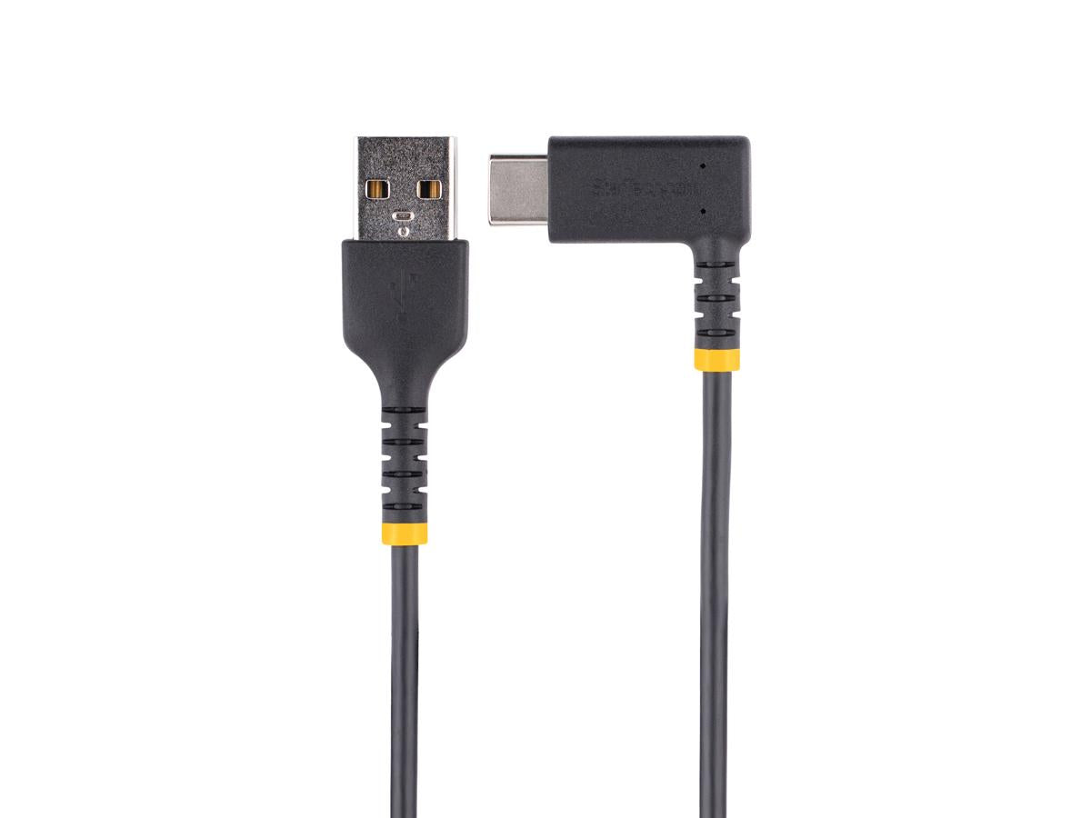 Cable de carga USB A a C Startech.Com de 6 pulgadas (15 cm) en ángulo recto, color negro