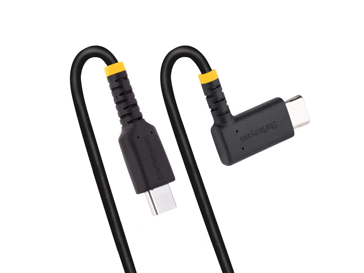 Cable de carga USB C Startech.Com de 1 m (3 pies) en ángulo recto, 60 W, PD 3 A