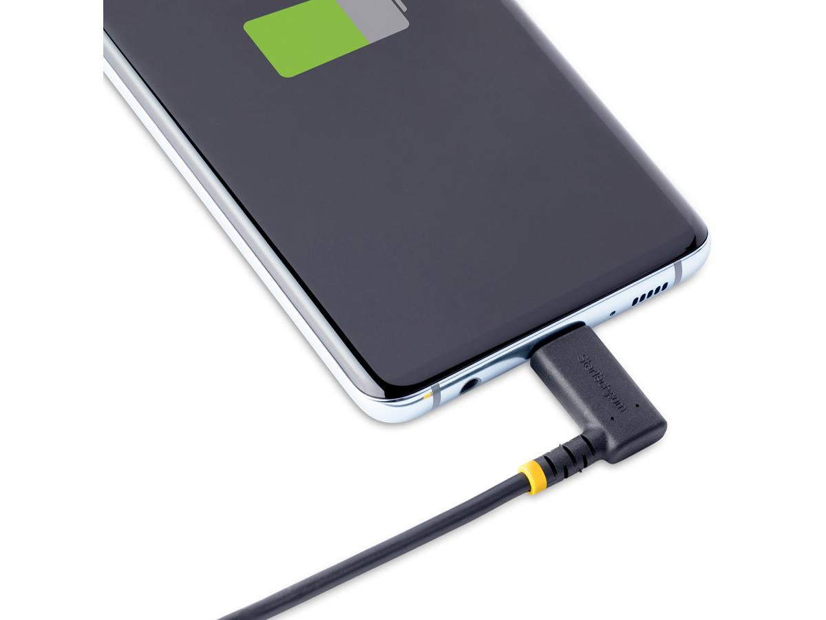 Cable de carga USB C Startech.Com de 1 m (3 pies) en ángulo recto, 60 W, PD 3 A