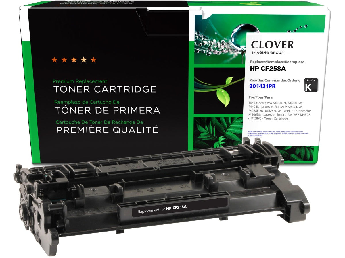 Clover Imaging Remanufactured Toner Cartridge For Hp Cf258A (Hp 58