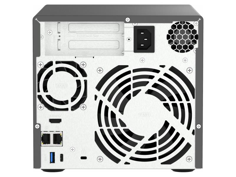 Processeur Qnap ultra-rapide 4 baies. Processeur Intel Pentium Gold G7400 2C.
