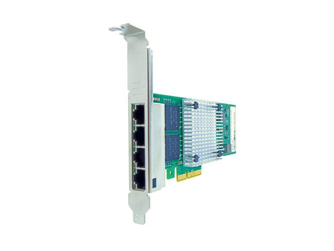 Tarjeta de interfaz de red Axiom 10/100/1000 Mb/s con cuatro puertos RJ45 PCIe x4 para HP - W8X25Aa