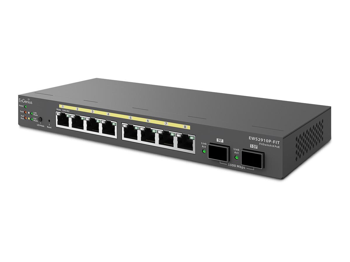 Commutateur Gigabit PoE Engenius Fit 8 ports 55 W