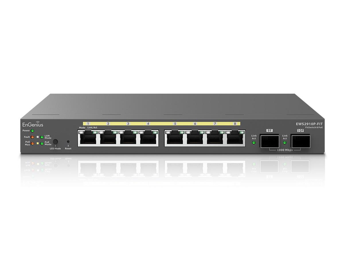 Commutateur Gigabit PoE Engenius Fit 8 ports 55 W