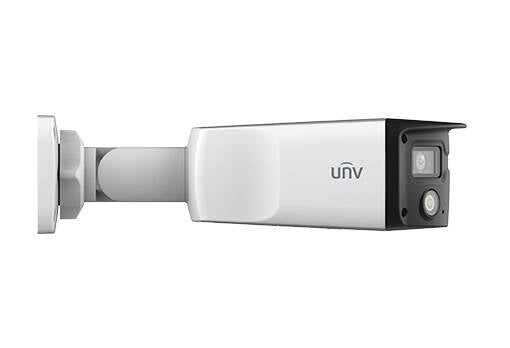 Uniview IP Network Bullet Camera Dual Lens 180 Degree, 4K 8MP, Speaker, Mic, 4mm (IPC2K28SE-ADF40KMC-WL-I0)