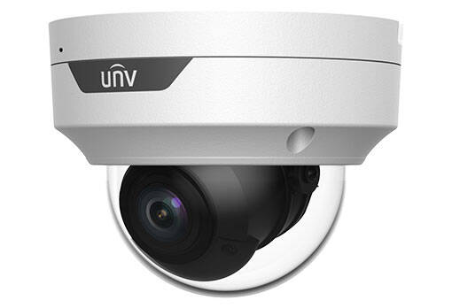 Uniview 4MP Colorhunter Dome Camera,Wise-ISP OwlView, Mic, Warm Light, 2.8mm (IPC3514SR-ADF28KM-WP)