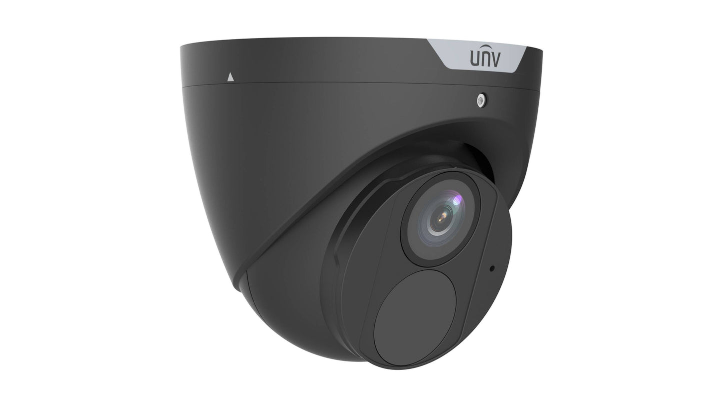 Univew UNV 4MP Network IR Turret Camera, Fixed2.8mm, Black (IPC3614SR-ADF28KM-H-BK)