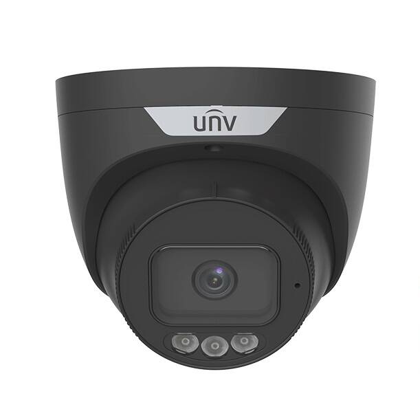 Uniview 5MP IP Turret TriGuard 2.0 Intelligent Light/Audible Warning 2.8mm Black (IPC3635SS-ADF28KMC-I1-BK)