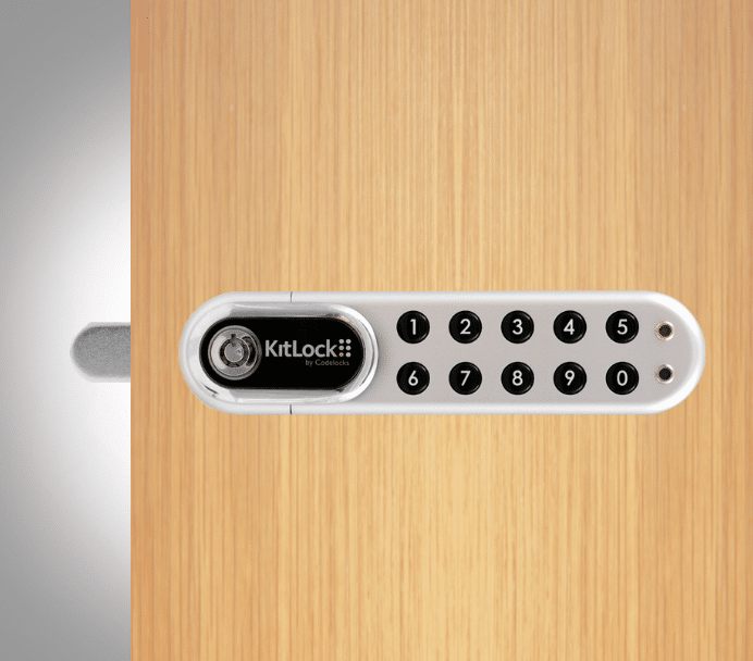 Codelocks KL1000 G3 KitLock Electronic Locker Lock, Right Hand,Silver Chrome (KL1000G3SC-RH)