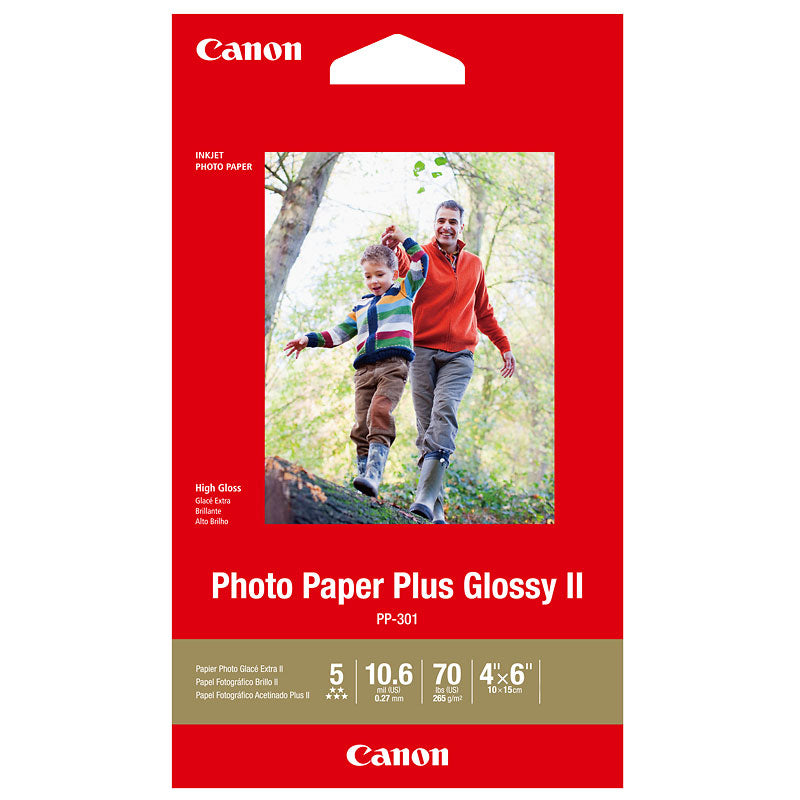 20 FEUILLES/PK PP-301 4X6 PAPIER PHOTO PLUS GLOSSY AUCUN RETOUR