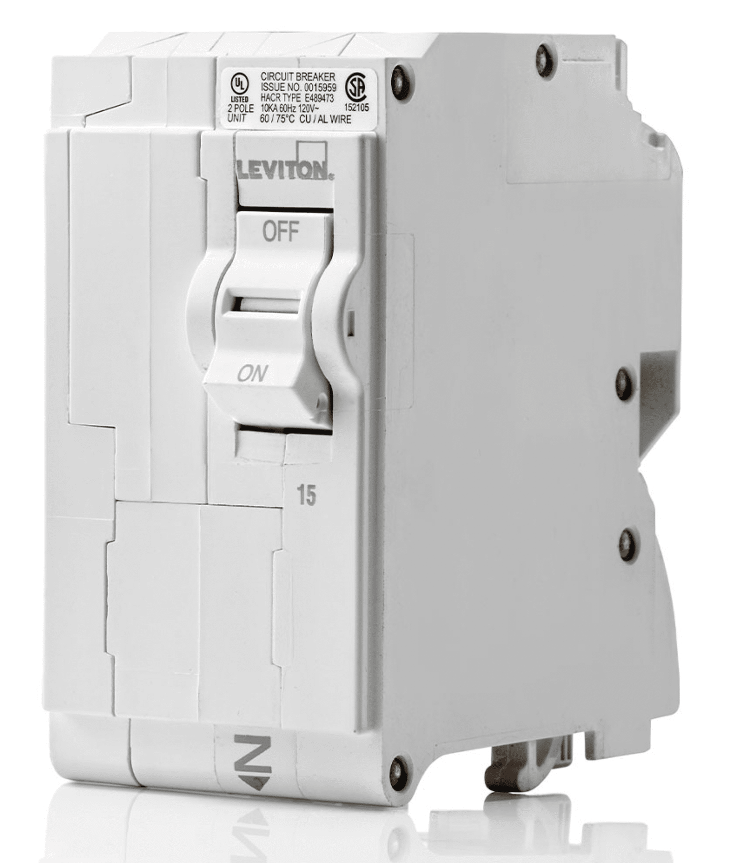Leviton Branch Circuit Breaker GFCI 2P 15A 120/240V 10KA (LB215-G)