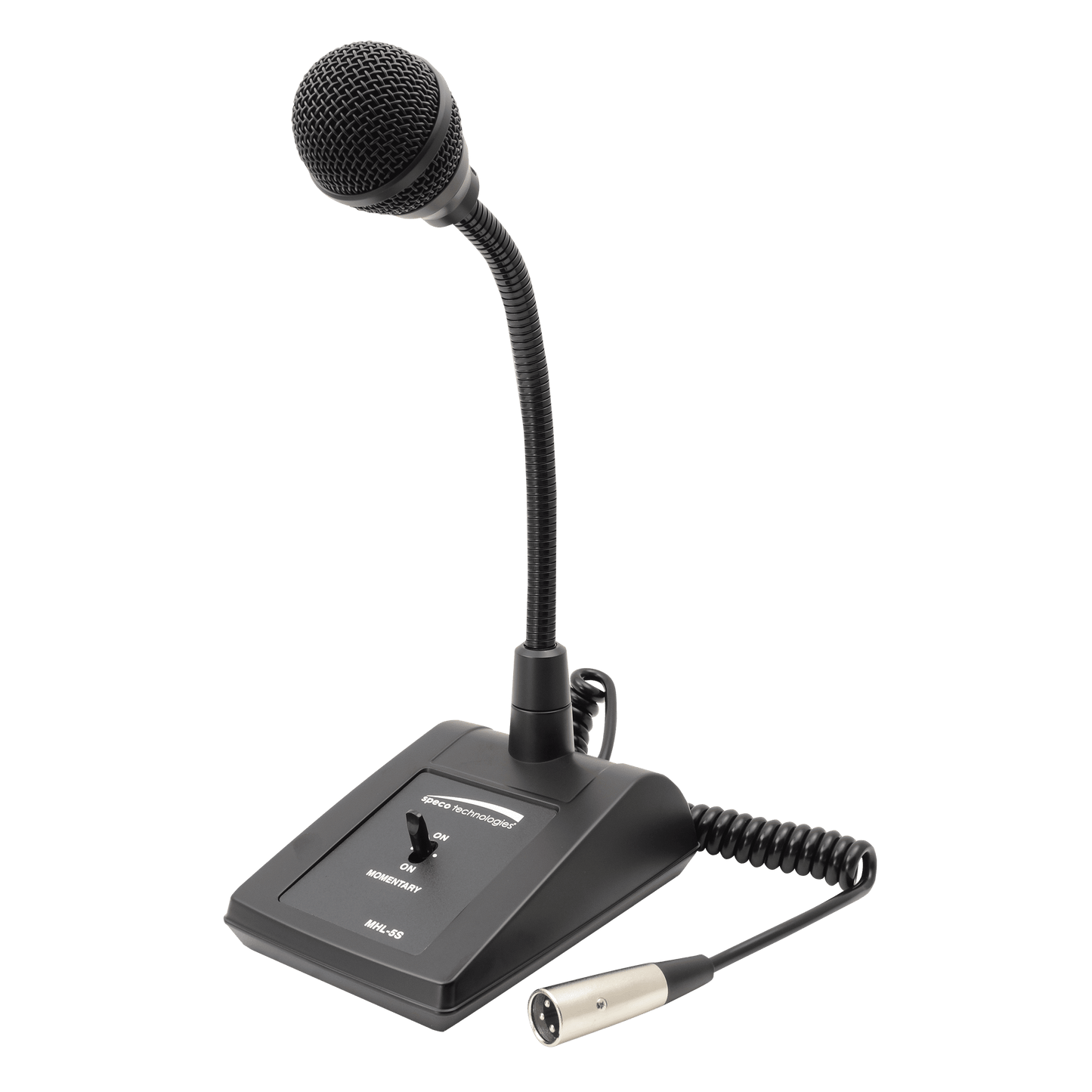Speco Gooseneck Adjustable Desktop Microphone (SPE-MHL5S)