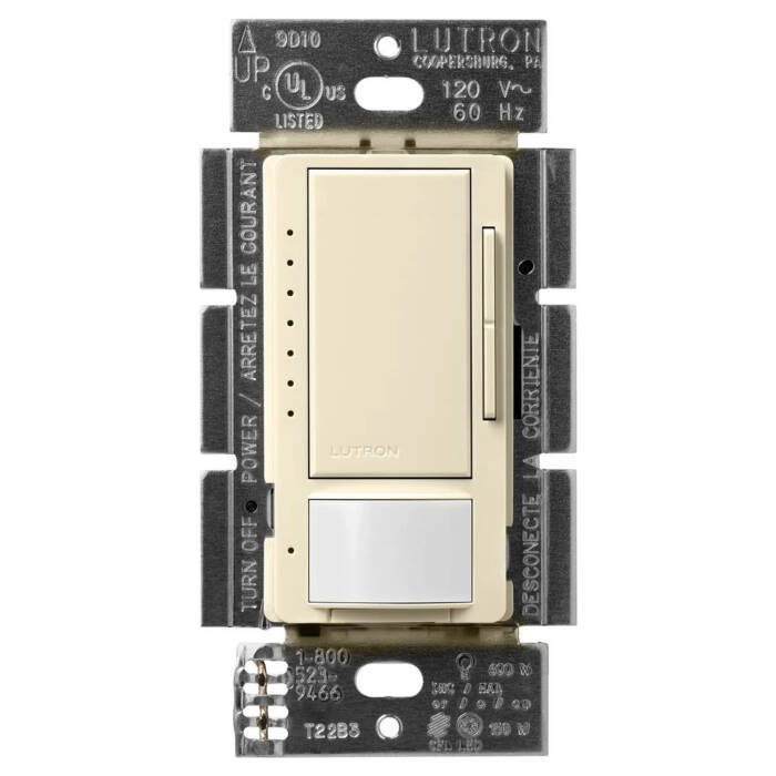 Lutron Maestro Occupancy Sensor LED+ Dimmer, Almond (MSCL-OP153M-AL)