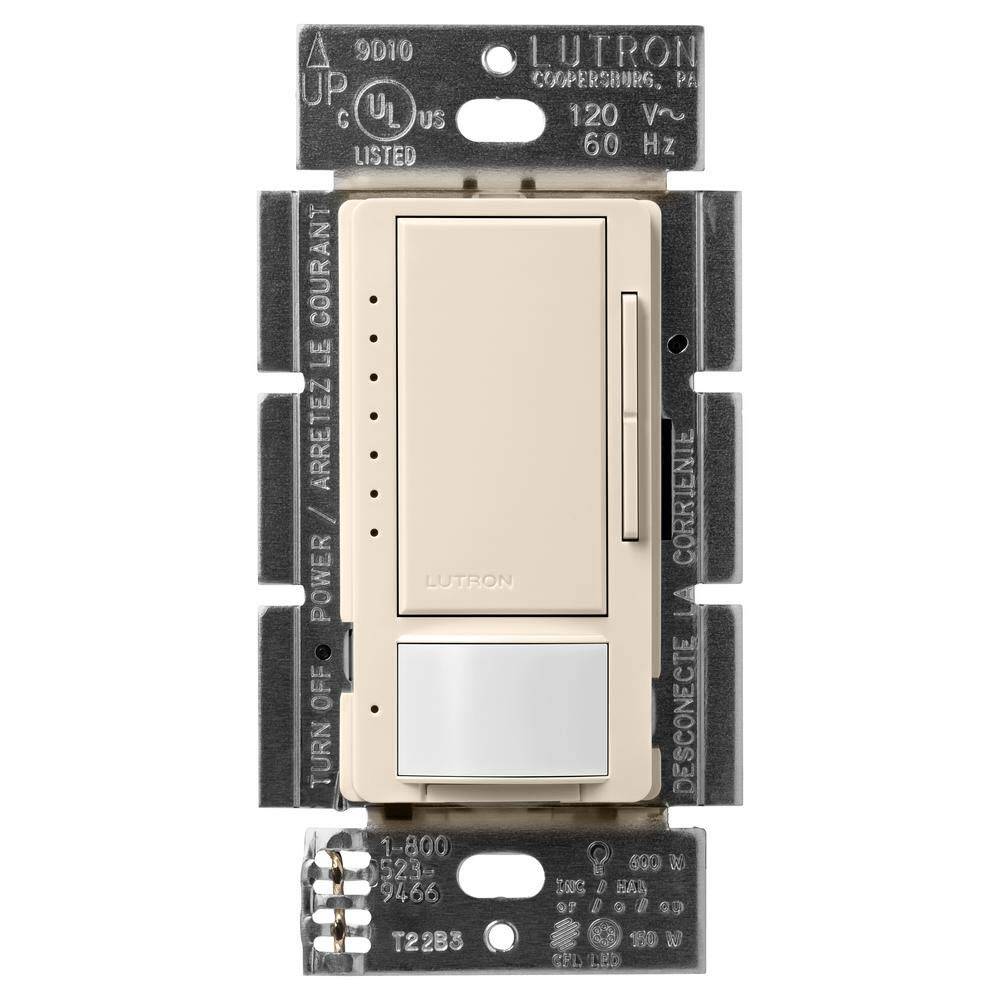 Lutron Maestro Occupancy Sensor LED+ Dimmer, Light Almond (MSCL-OP153M-LA)