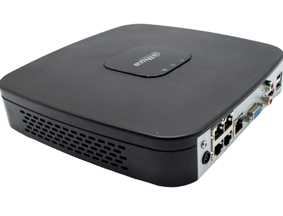 Dahua 4K NVR 4CH POE, HDMI, VGA 1 SATA 2TB (N41C1P2)