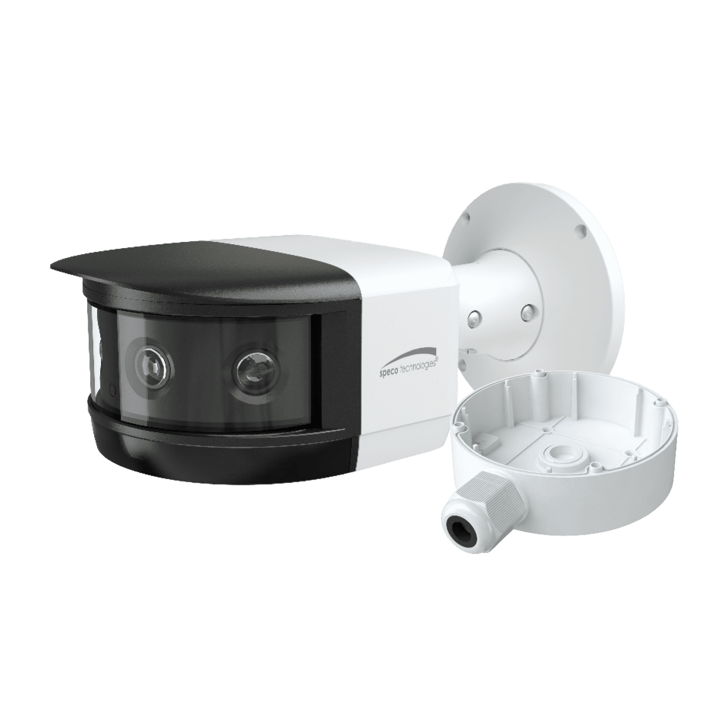 Speco 8MP IP Panoramic Multi-Sensor Fixed Lens Bullet Camera,IR,Adv Analytics (SPE-O8FBMS1)
