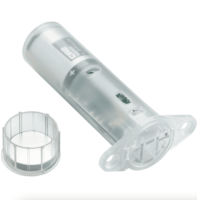 Contact de porte/fenêtre encastré sans fil DSC PowerG, translucide (PG9307TR)