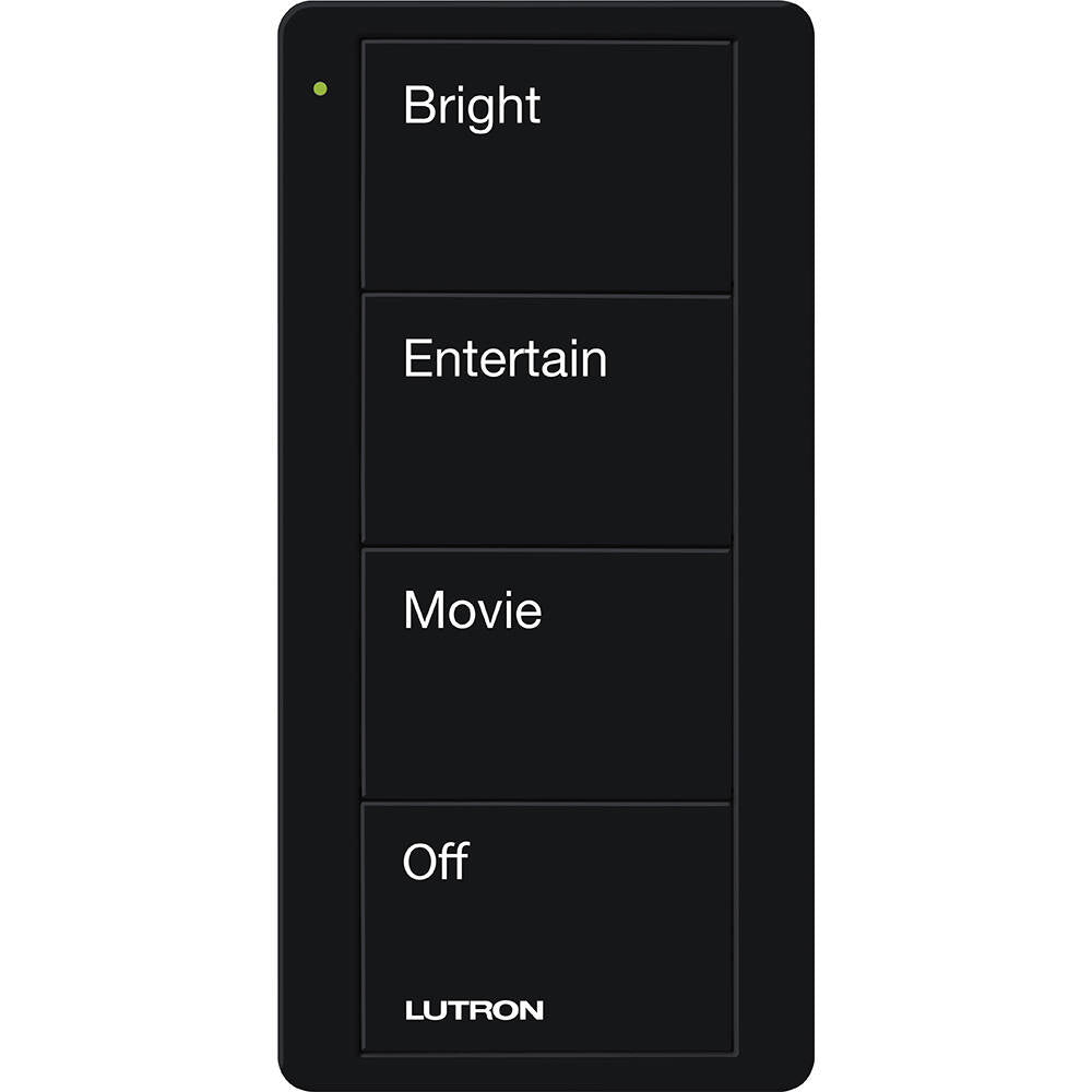 Lutron Pico Remote 4 Button Family Room Scene, Black (PJ2-4B-GBL-P01)