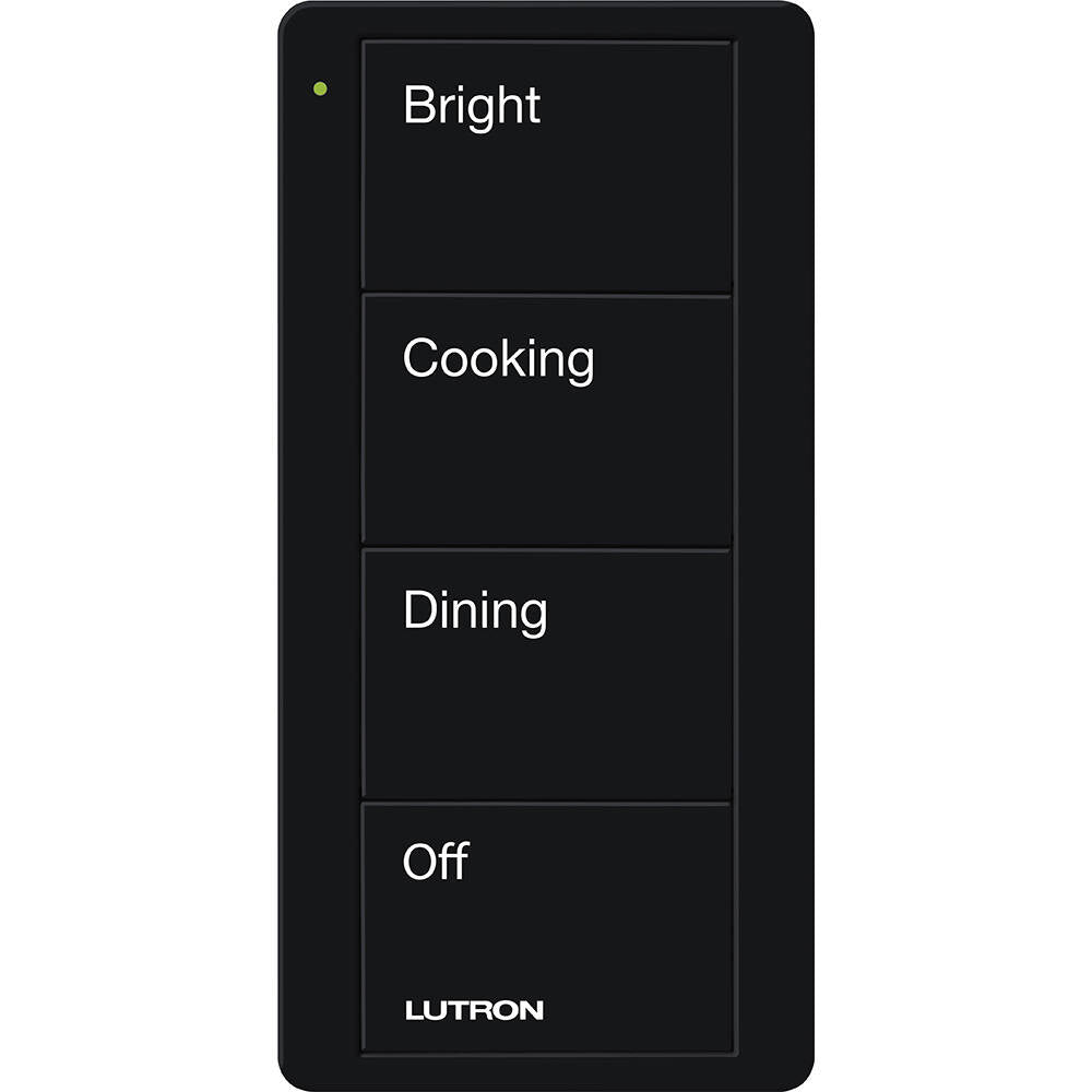 Lutron Pico Remote 4 Button Kitchen Scene, Black (PJ2-4B-GBL-P02)
