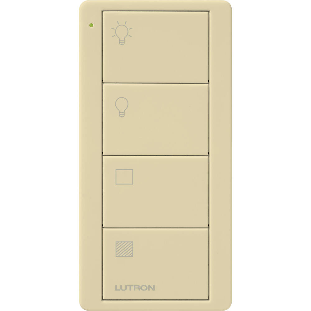 Lutron Pico Remote 4 Button 2 Group Light, Ivory (PJ2-4B-GIV-LS21)