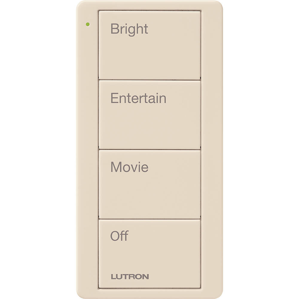Lutron Pico Remote 4 Button Family Room Scene, Light Almond (PJ2-4B-GLA-P01)