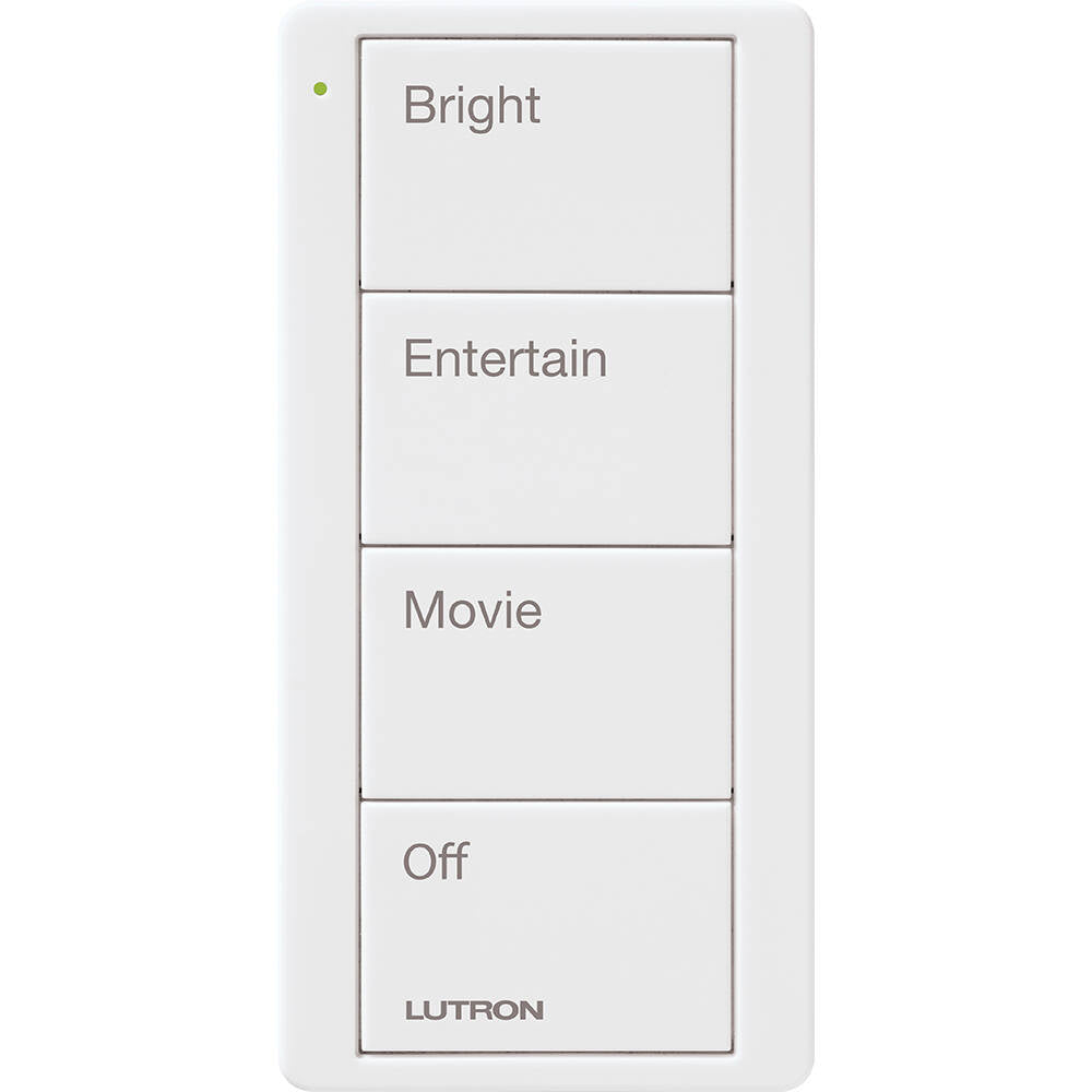 Lutron Pico Remote 4 Button Family Room Scene, White (PJ2-4B-GWH-P01)