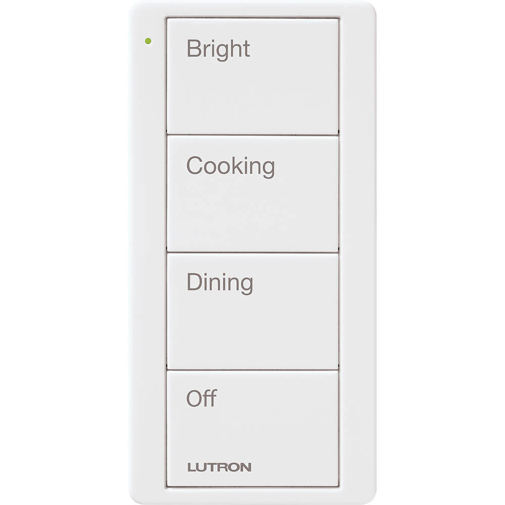 Lutron Pico Remote 4 Button Kitchen Scene, White (PJ2-4B-GWH-P02)