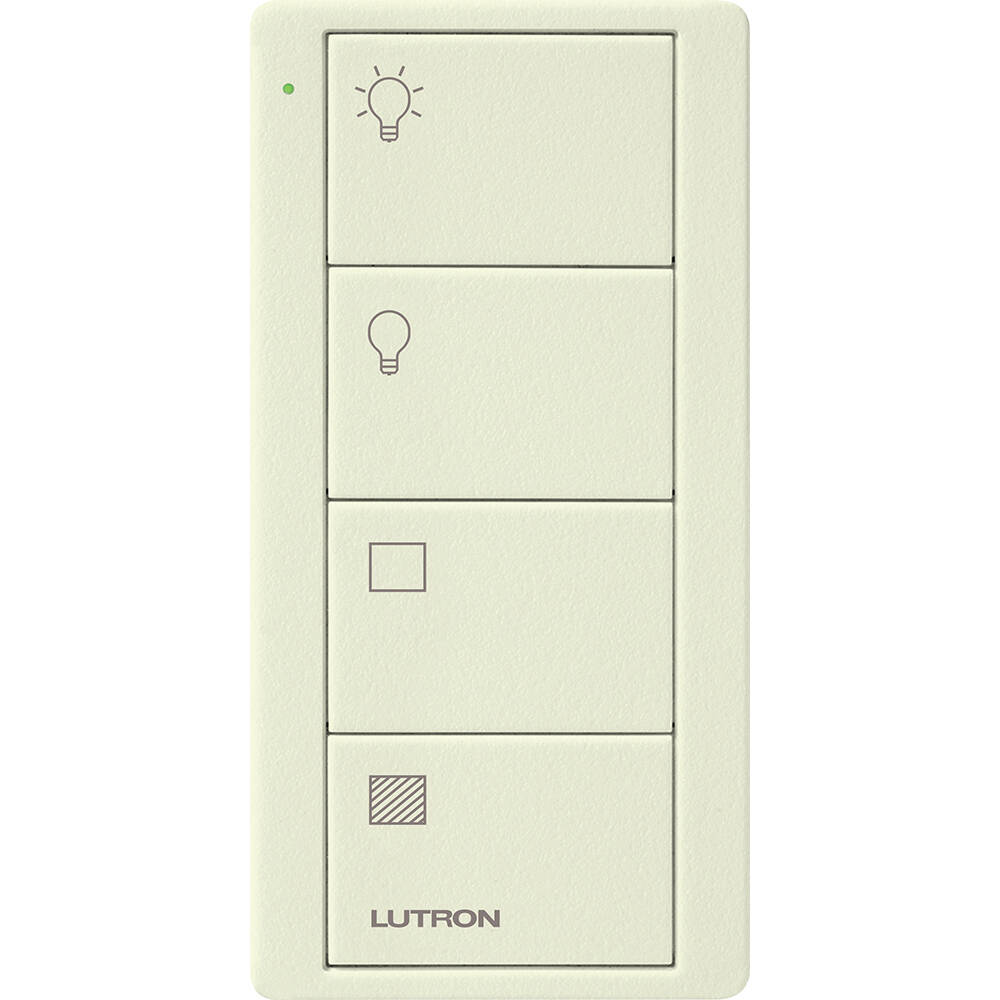 Lutron Pico Remote 4 Button 2 Group Light, Biscuit (PJ2-4B-TBI-LS21)