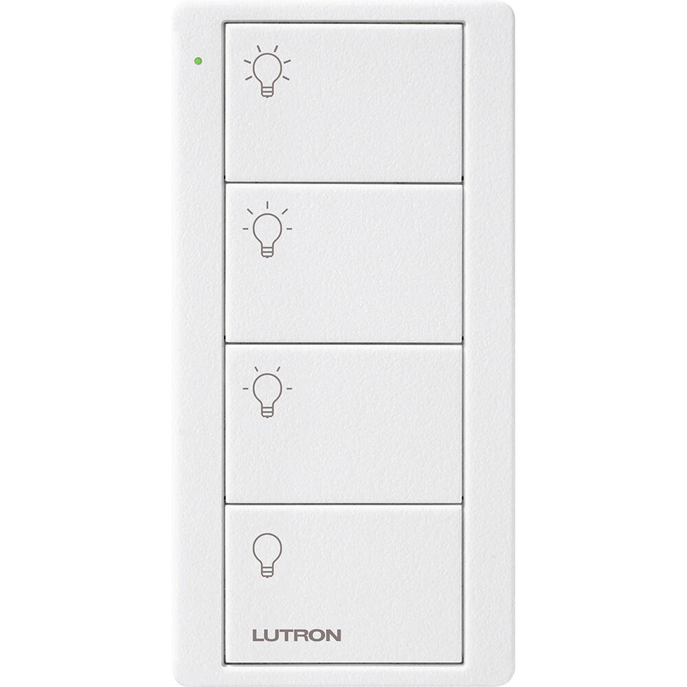 Lutron Pico Remote 4 Button Scene Light, Snow (PJ2-4B-TSW-L31)