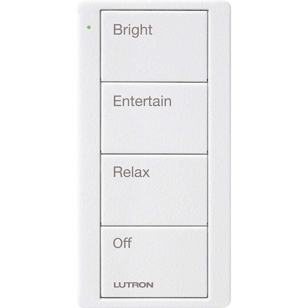 Lutron Pico Remote 4 Button Any Room Scene, Snow (PJ2-4B-TSW-P03)