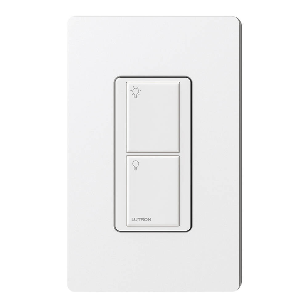 Lutron Caseta Pico Remote Wired 2 Button, White (PX-2B-GWH-I01)