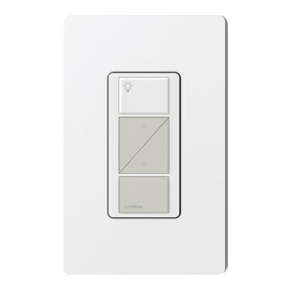 Lutron Caseta Pico Remote Wired 2 Button Raise Lower, Gray (PX-2BRL-GWG-I01)