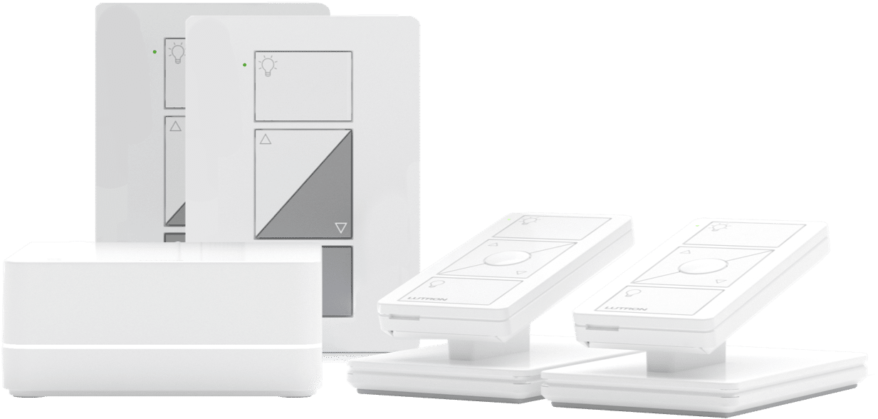 Lutron Caseta Wireless Kit Plug-in Dimmer, Smart Bridge, Pico Remote Control (P-BDG-PKG2P-C)