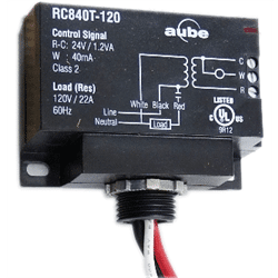 Aube 120V Relay With Built In 24V Transformer (RC840T-120)