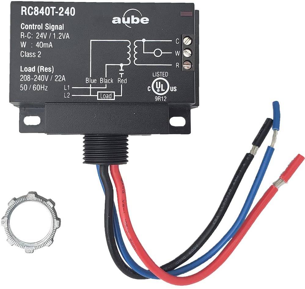 Aube 240V Relay With Built In 24V Transformer (RC840T-240)