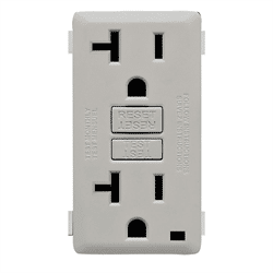 Leviton Renu 20A GFCI Receptacle Face Kit Pebble Gray (RKG20-PG)