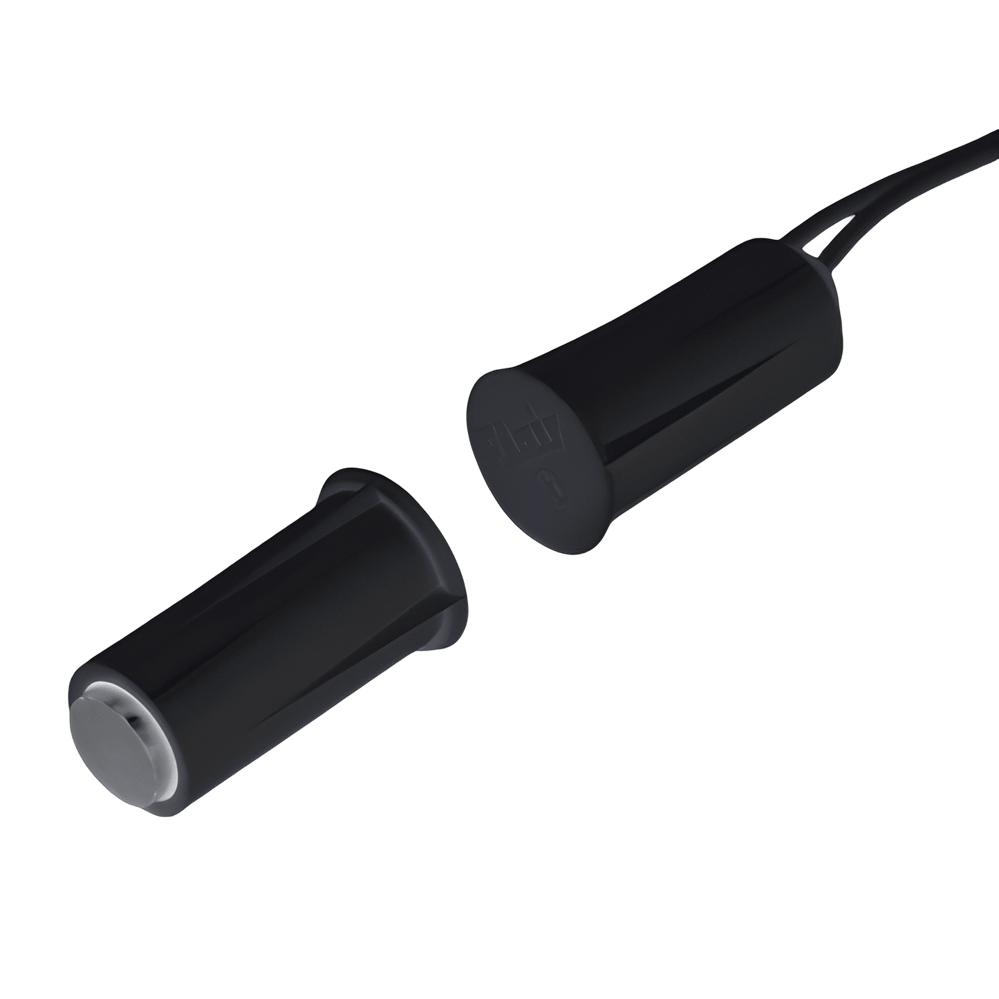 Flair Stubby Recessed Magnetic Contact 3/4" Gap, 3/8" x 3/4 " Black (RMS93-2-BLK)