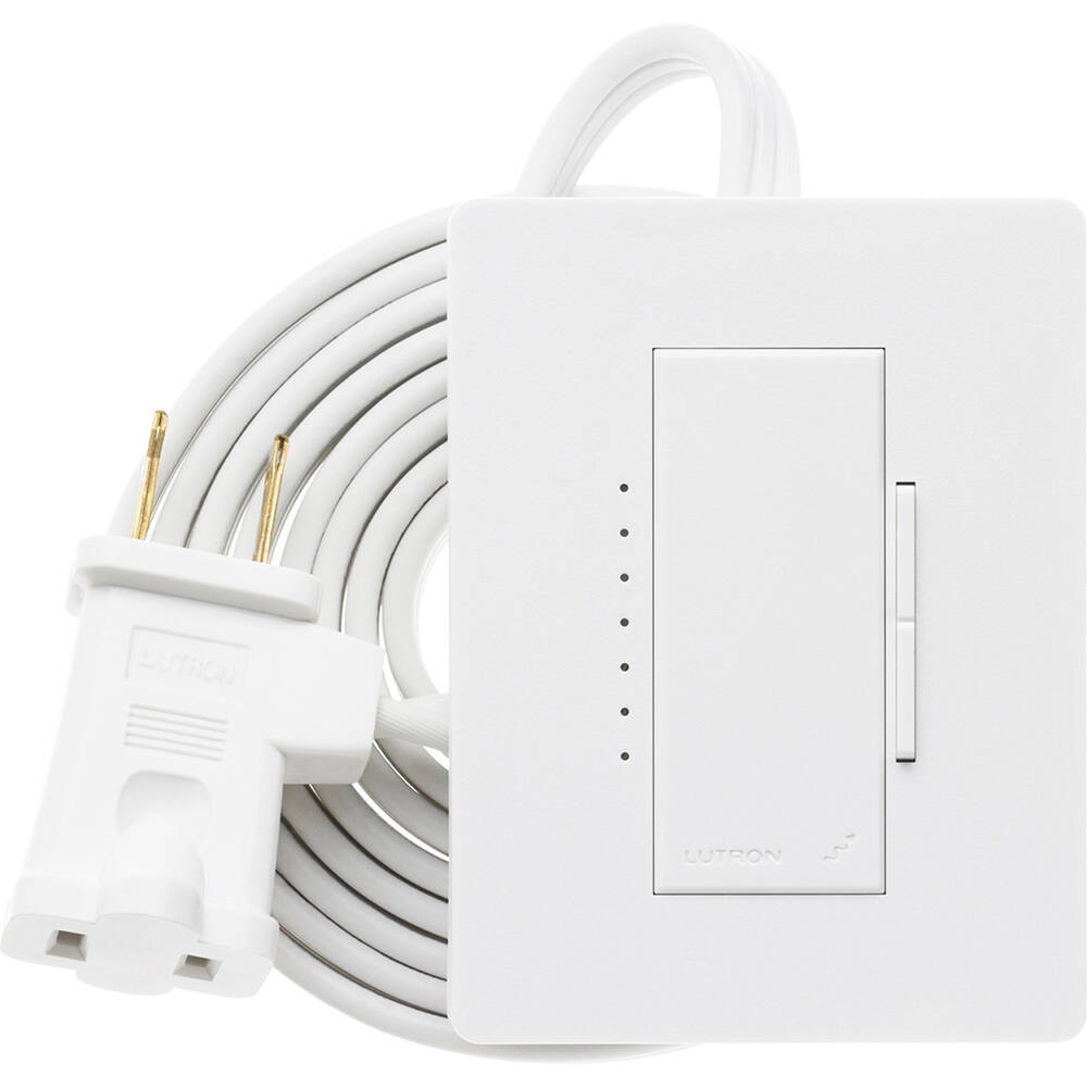 Lutron RadioRA2 Lamp Dimmer, Snow (RRD-3LD-SW)
