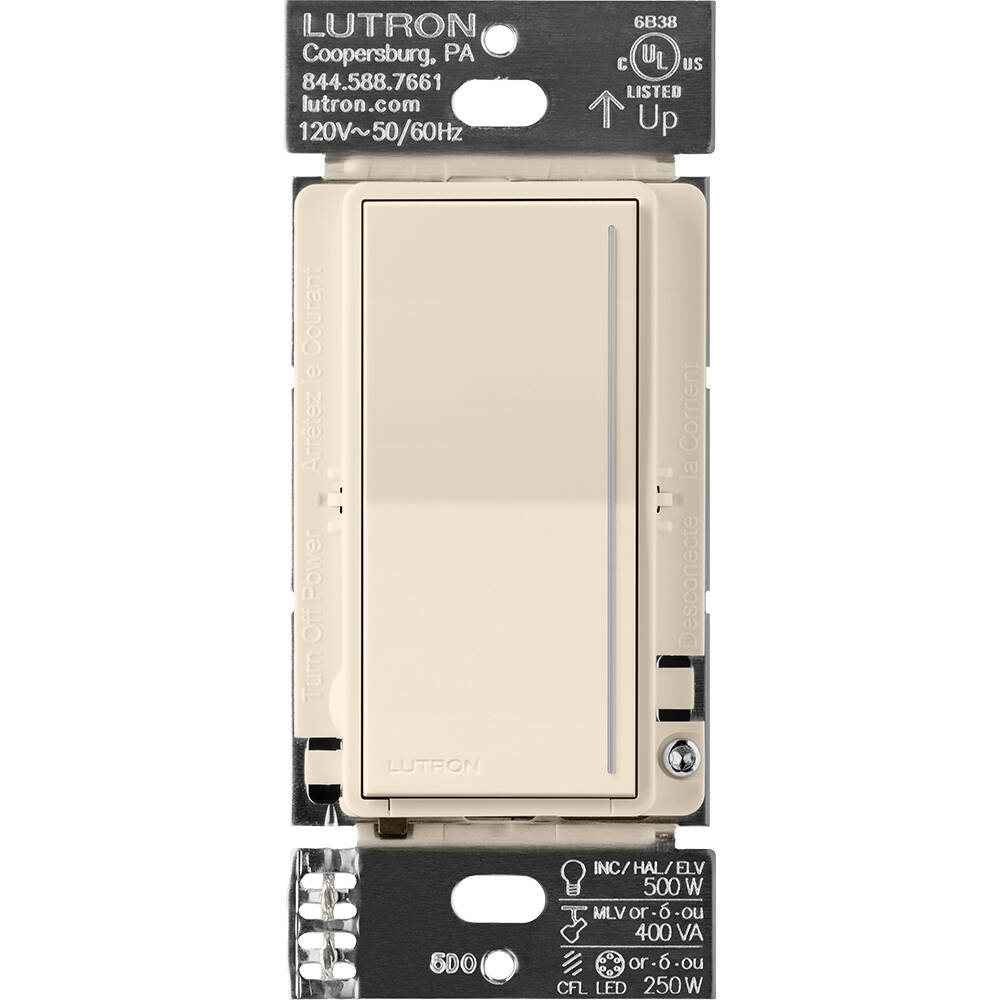 Lutron RadioRA3 SUNNATA RF Touch Dimmer Pro LED+, Light Almond (RRST-PRO-N-LA)