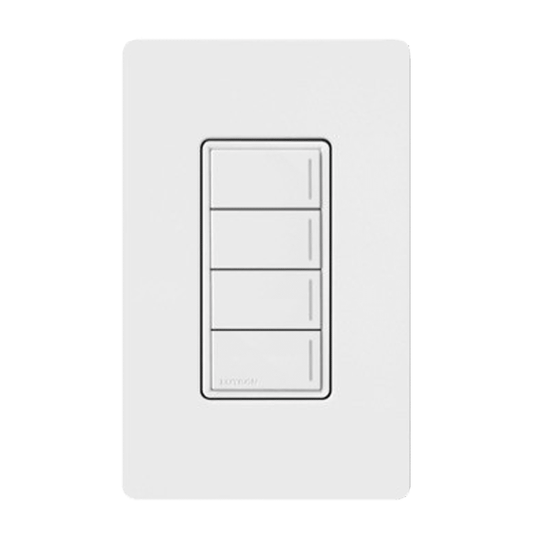 Lutron RadioRA3 SUNNATA RF 4 Button Keypad, White (RRST-W4B-WH)