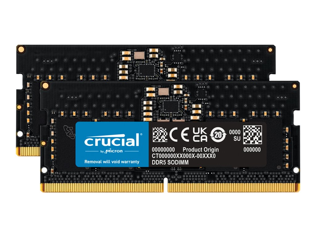 Kit Micron Crucial de 16 GB (2 x 8 GB) DDR5-5200 Sodimm