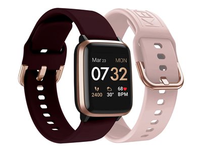 Montre connectée Kendall + Kylie avec bracelet interchangeable supplémentaire Bordeaux