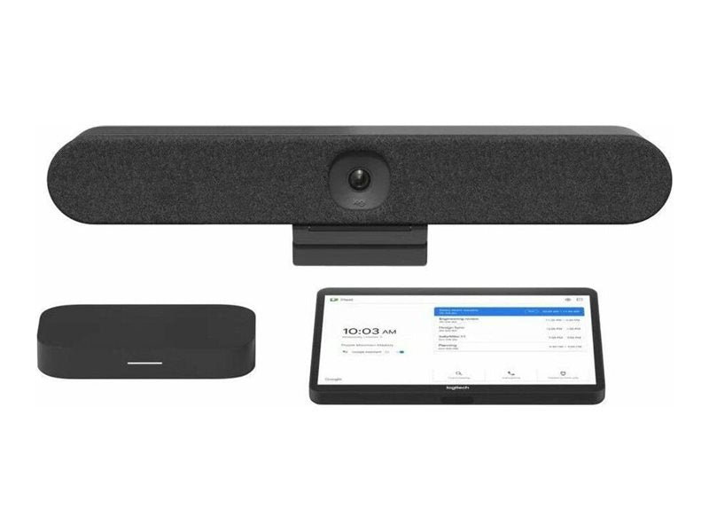Logitech Rally Bar Huddle + Tap + Meet Compute For Google Meet Roo